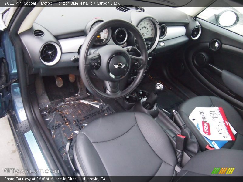 Horizon Blue Metallic / Carbon Black 2011 Mini Cooper Hardtop