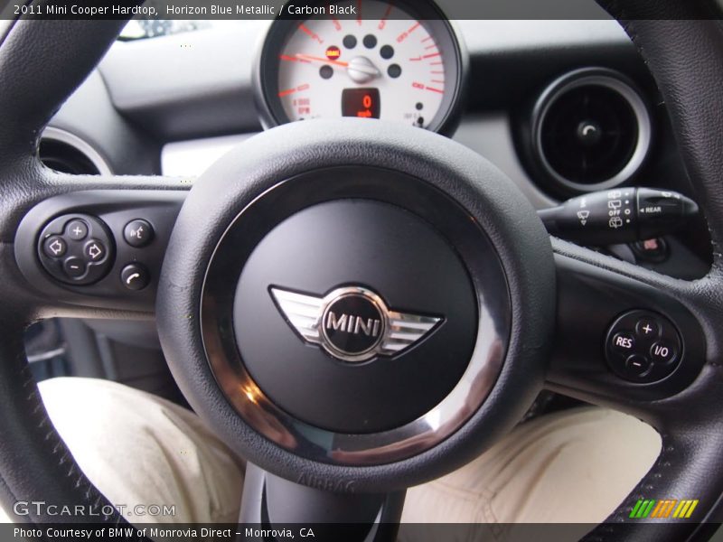 Horizon Blue Metallic / Carbon Black 2011 Mini Cooper Hardtop