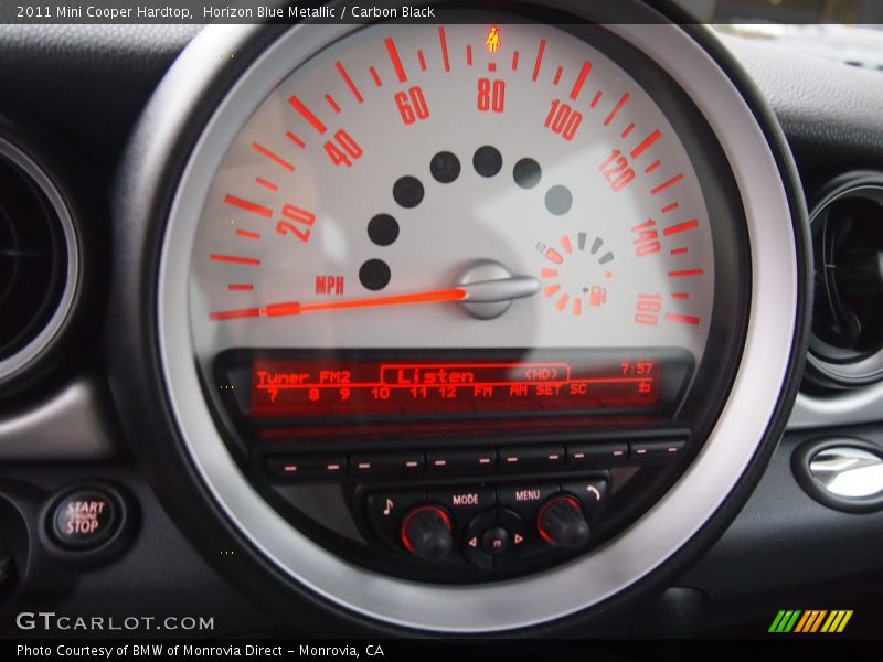 Horizon Blue Metallic / Carbon Black 2011 Mini Cooper Hardtop