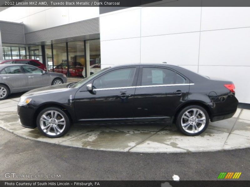 Tuxedo Black Metallic / Dark Charcoal 2012 Lincoln MKZ AWD