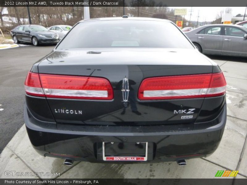 Tuxedo Black Metallic / Dark Charcoal 2012 Lincoln MKZ AWD