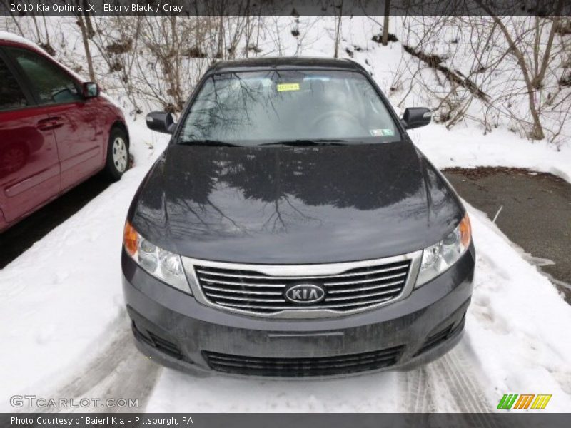 Ebony Black / Gray 2010 Kia Optima LX