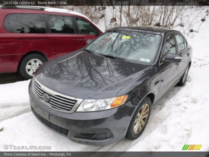 Ebony Black / Gray 2010 Kia Optima LX