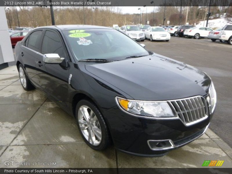 Tuxedo Black Metallic / Dark Charcoal 2012 Lincoln MKZ AWD