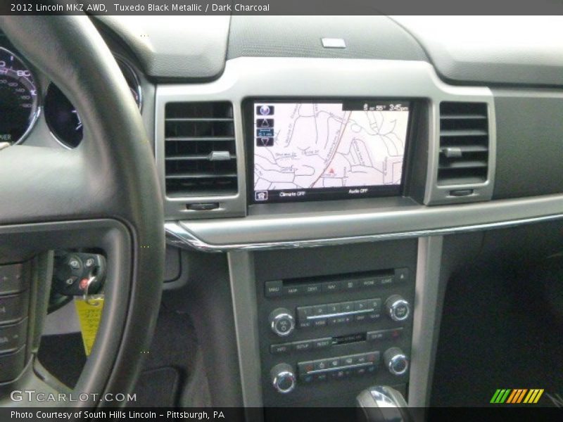 Tuxedo Black Metallic / Dark Charcoal 2012 Lincoln MKZ AWD