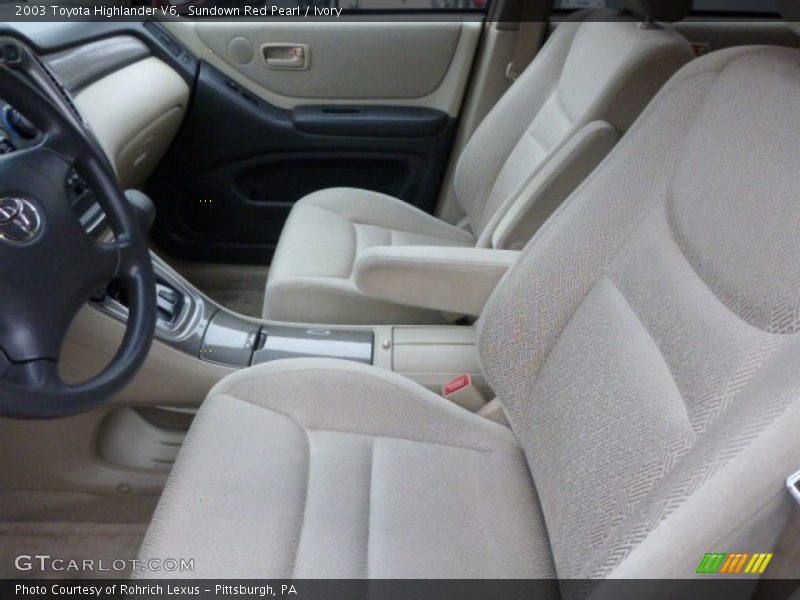 Sundown Red Pearl / Ivory 2003 Toyota Highlander V6