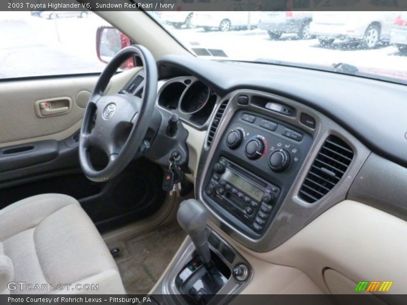 Sundown Red Pearl / Ivory 2003 Toyota Highlander V6