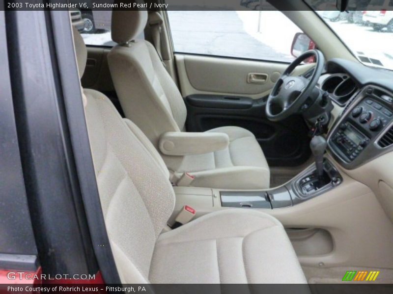Sundown Red Pearl / Ivory 2003 Toyota Highlander V6