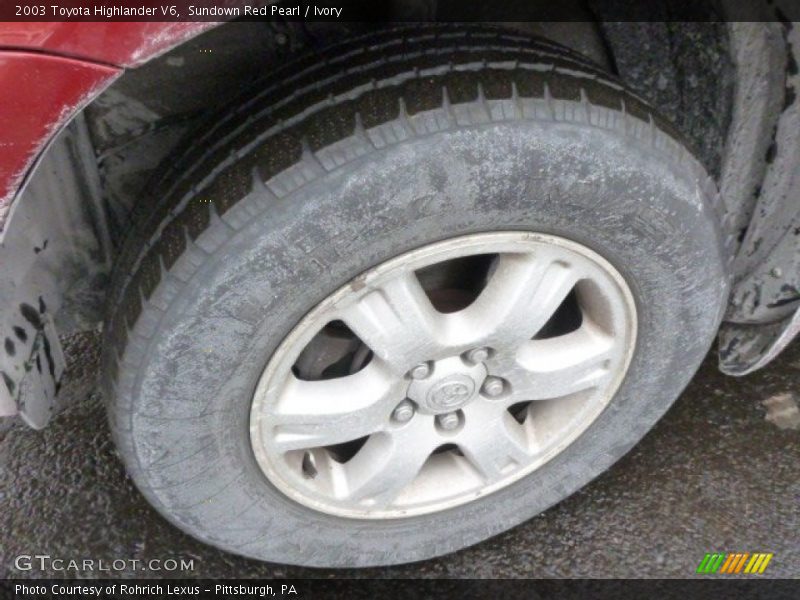 Sundown Red Pearl / Ivory 2003 Toyota Highlander V6