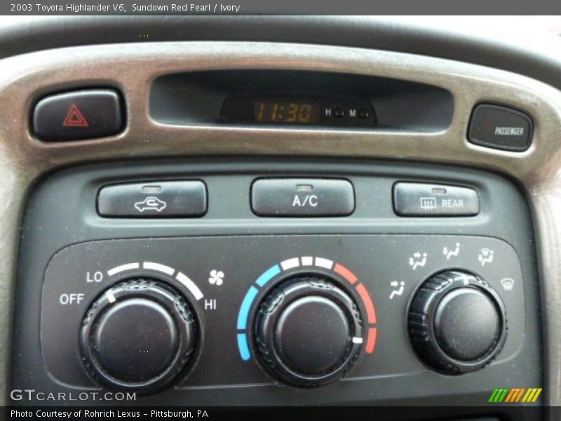 Sundown Red Pearl / Ivory 2003 Toyota Highlander V6