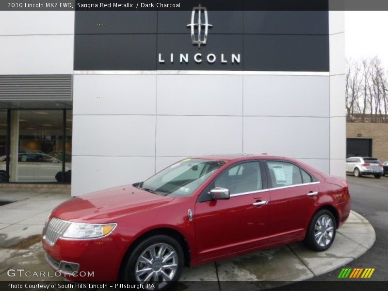 Sangria Red Metallic / Dark Charcoal 2010 Lincoln MKZ FWD