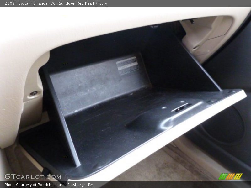 Sundown Red Pearl / Ivory 2003 Toyota Highlander V6