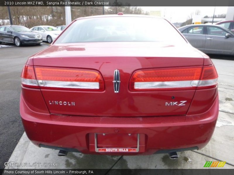 Sangria Red Metallic / Dark Charcoal 2010 Lincoln MKZ FWD