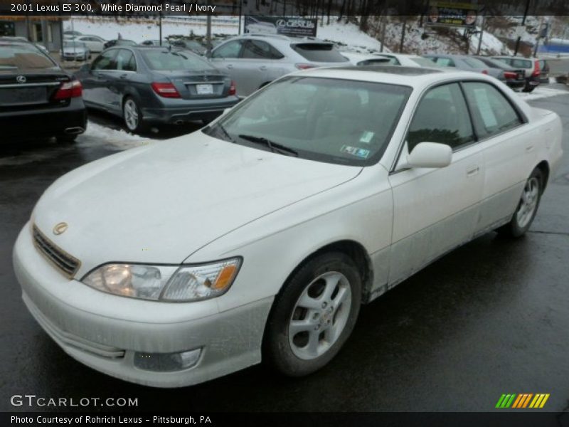 White Diamond Pearl / Ivory 2001 Lexus ES 300