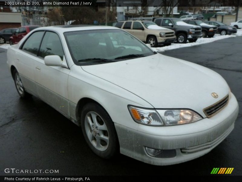 White Diamond Pearl / Ivory 2001 Lexus ES 300