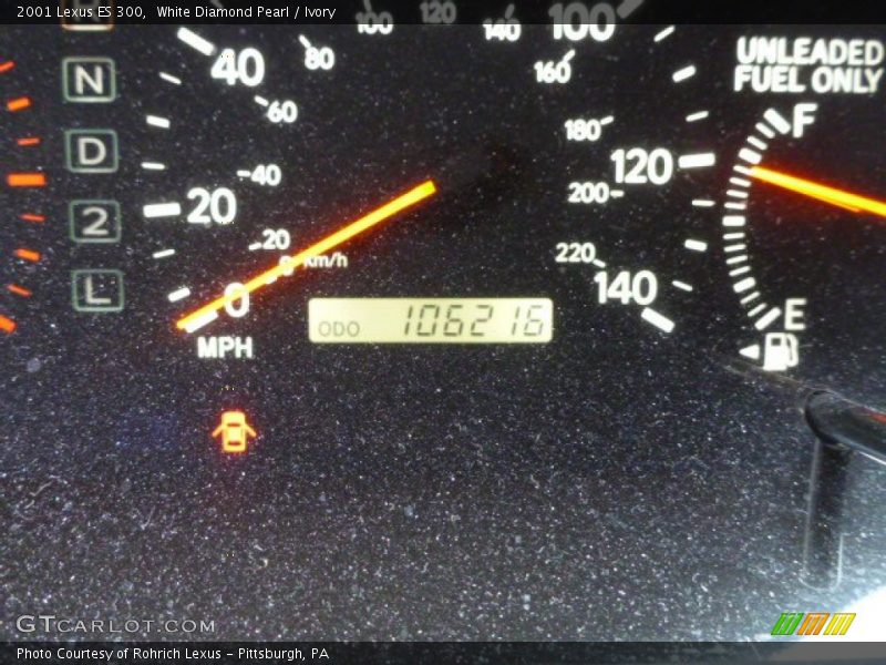 White Diamond Pearl / Ivory 2001 Lexus ES 300