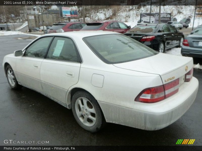 White Diamond Pearl / Ivory 2001 Lexus ES 300