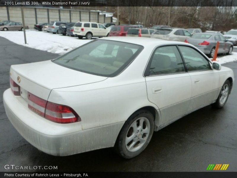 White Diamond Pearl / Ivory 2001 Lexus ES 300