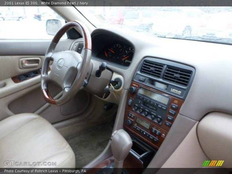 White Diamond Pearl / Ivory 2001 Lexus ES 300