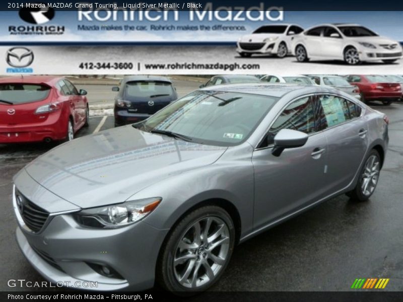 Liquid Siver Metallic / Black 2014 Mazda MAZDA6 Grand Touring