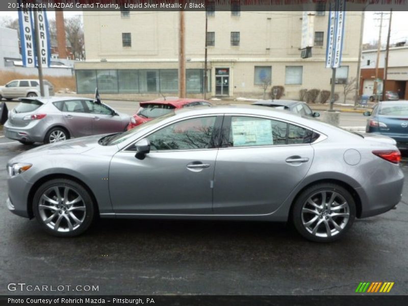 Liquid Siver Metallic / Black 2014 Mazda MAZDA6 Grand Touring