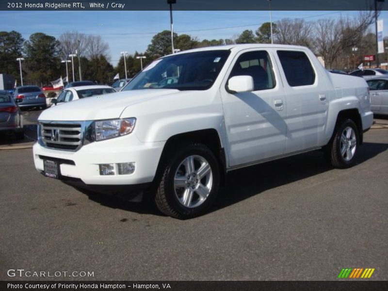 White / Gray 2012 Honda Ridgeline RTL