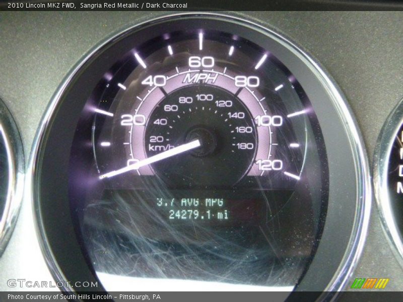 Sangria Red Metallic / Dark Charcoal 2010 Lincoln MKZ FWD