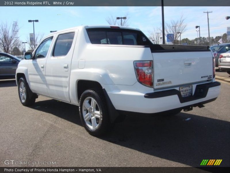 White / Gray 2012 Honda Ridgeline RTL