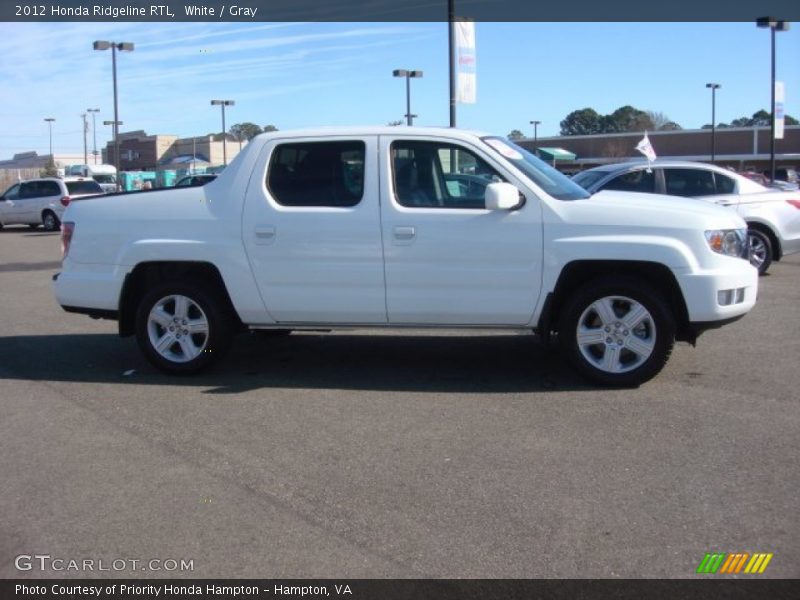 White / Gray 2012 Honda Ridgeline RTL