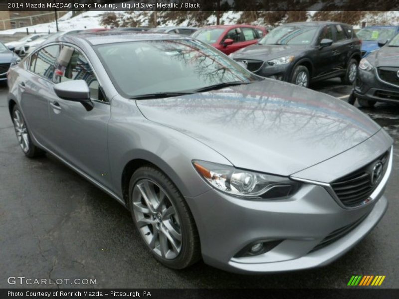 Liquid Siver Metallic / Black 2014 Mazda MAZDA6 Grand Touring