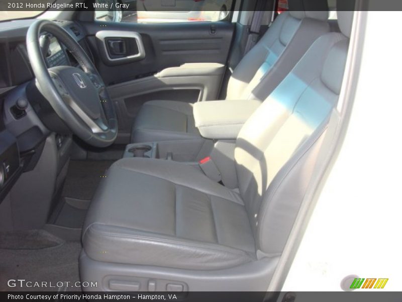 White / Gray 2012 Honda Ridgeline RTL