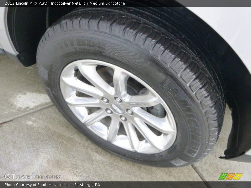 Ingot Silver Metallic / Medium Light Stone 2012 Lincoln MKX AWD
