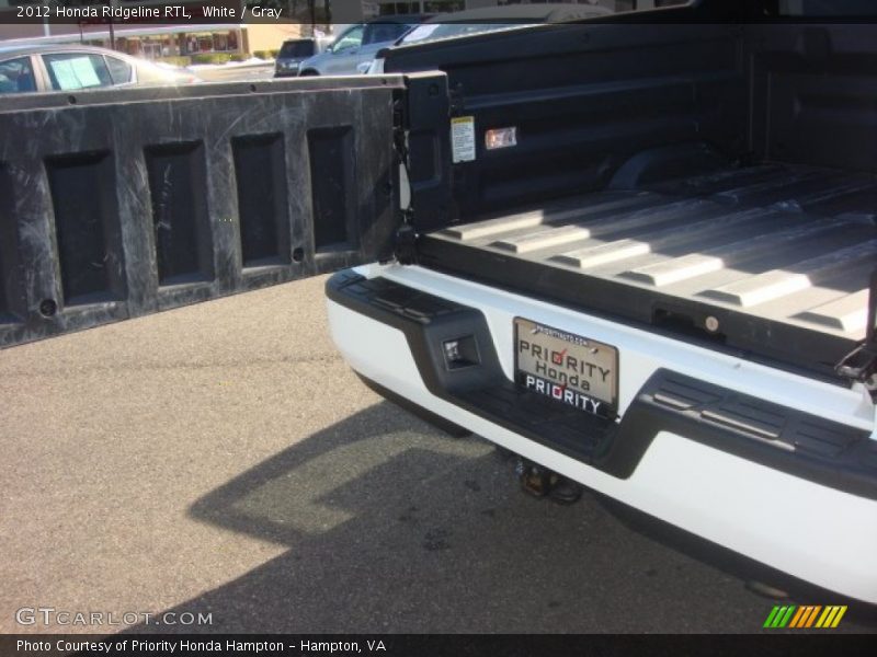White / Gray 2012 Honda Ridgeline RTL