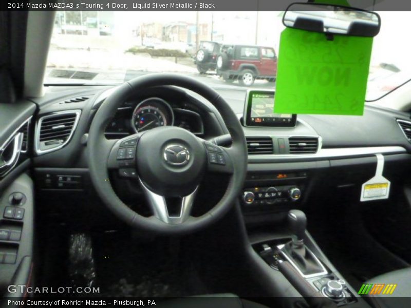 Liquid Silver Metallic / Black 2014 Mazda MAZDA3 s Touring 4 Door