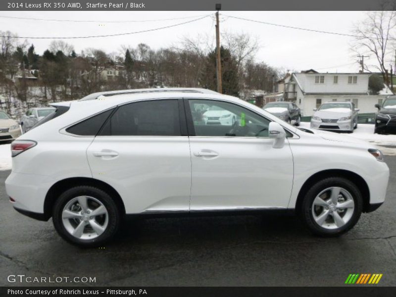 Starfire Pearl / Black 2014 Lexus RX 350 AWD
