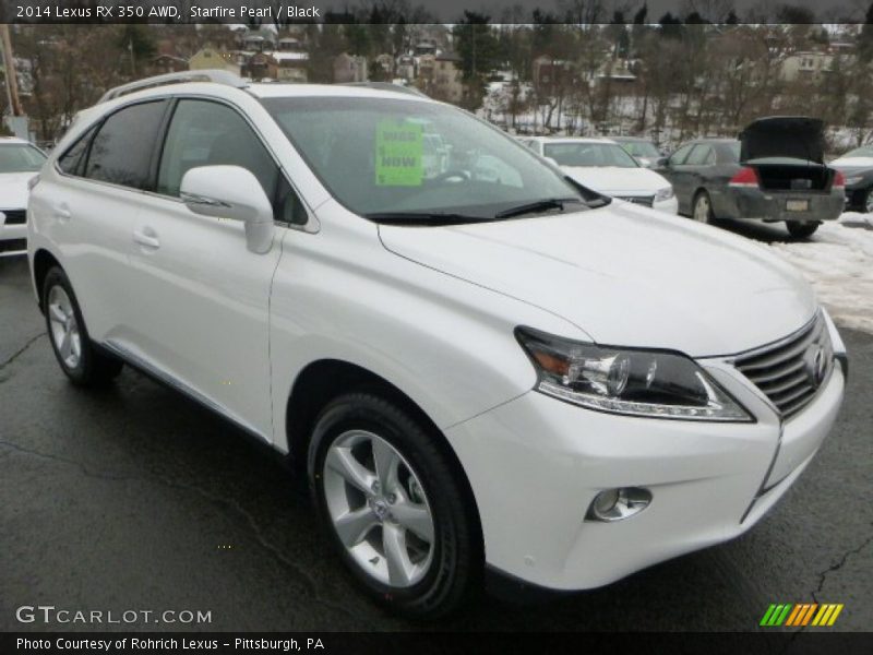 Starfire Pearl / Black 2014 Lexus RX 350 AWD