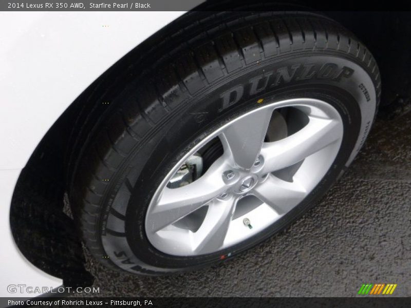 Starfire Pearl / Black 2014 Lexus RX 350 AWD
