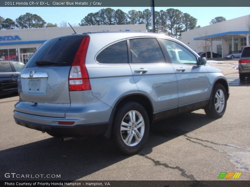 Glacier Blue Metallic / Gray 2011 Honda CR-V EX-L