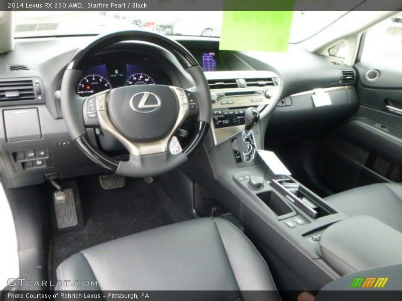 Starfire Pearl / Black 2014 Lexus RX 350 AWD