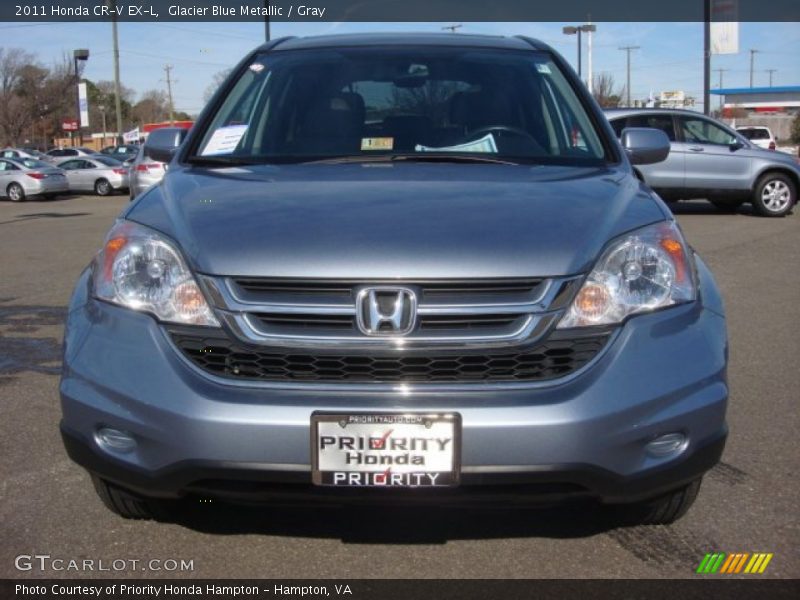 Glacier Blue Metallic / Gray 2011 Honda CR-V EX-L