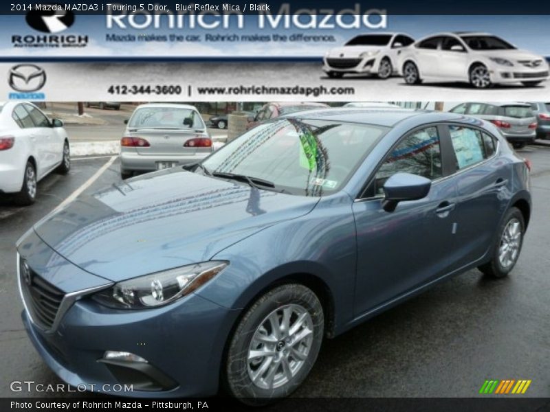 Blue Reflex Mica / Black 2014 Mazda MAZDA3 i Touring 5 Door