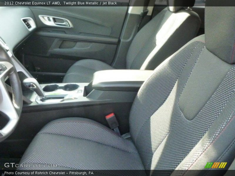 Twilight Blue Metallic / Jet Black 2012 Chevrolet Equinox LT AWD