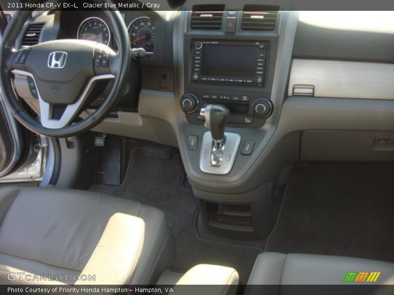 Glacier Blue Metallic / Gray 2011 Honda CR-V EX-L