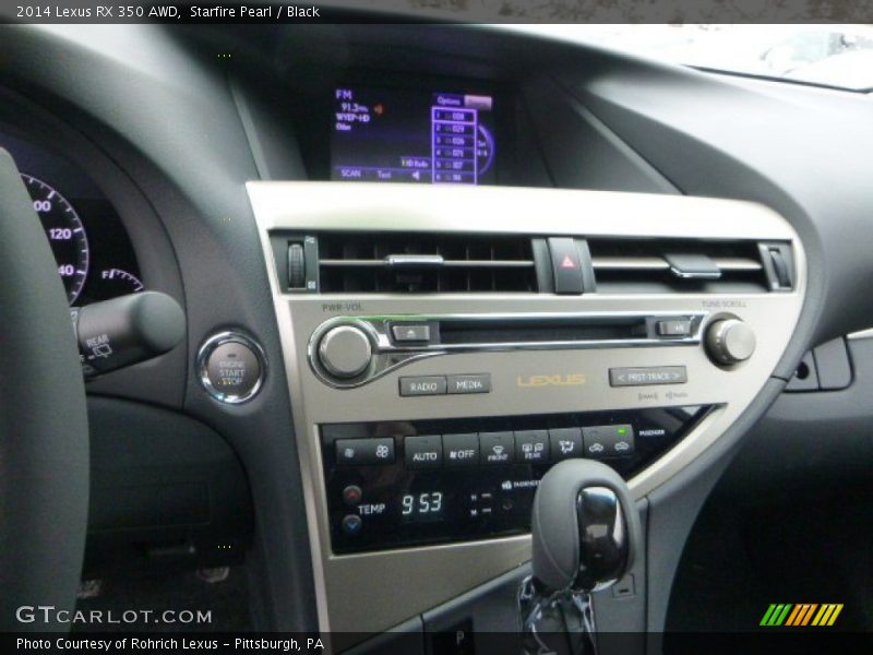 Controls of 2014 RX 350 AWD