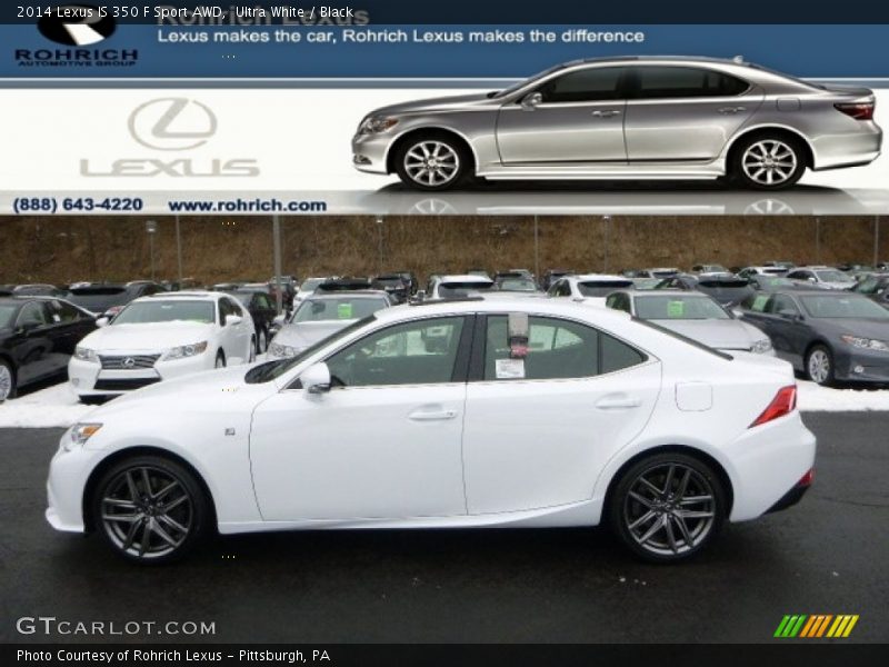 Ultra White / Black 2014 Lexus IS 350 F Sport AWD