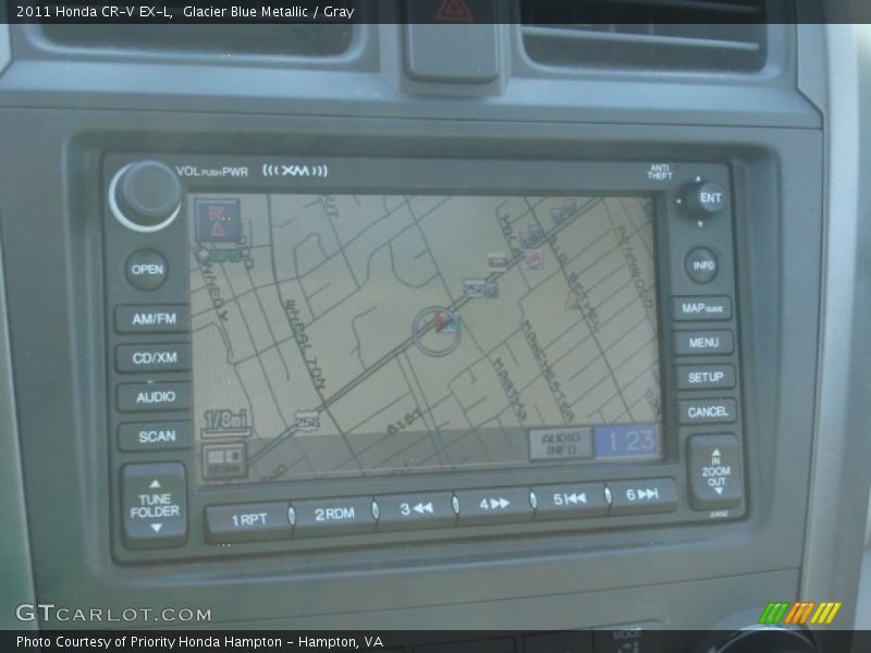 Glacier Blue Metallic / Gray 2011 Honda CR-V EX-L