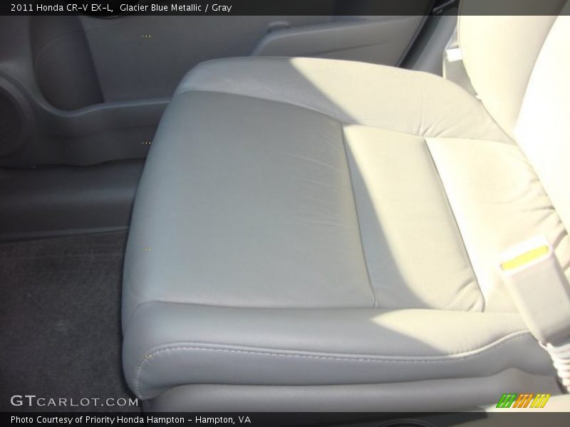 Glacier Blue Metallic / Gray 2011 Honda CR-V EX-L