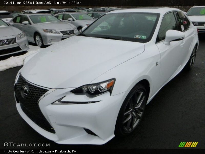 Ultra White / Black 2014 Lexus IS 350 F Sport AWD