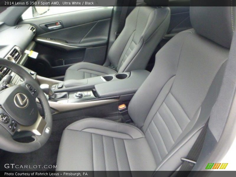 Front Seat of 2014 IS 350 F Sport AWD