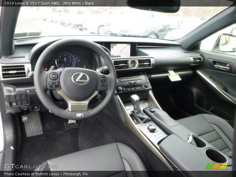 Black Interior - 2014 IS 350 F Sport AWD 